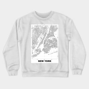 New York City Map Crewneck Sweatshirt